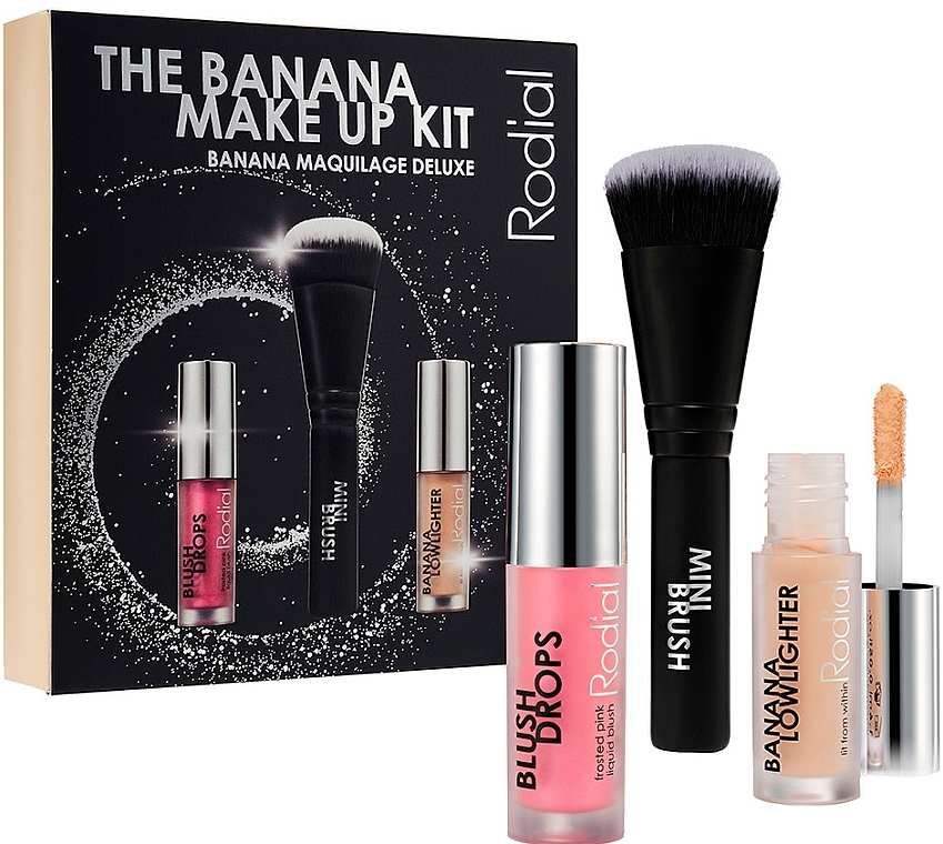 Набор - Rodial The Banana Make Up Kit (blush/2g + lowlighter/1,6ml + brush/1pc) — фото N1