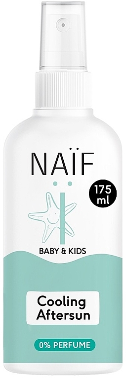 Охолоджувальний спрей після засмаги, без ароматизаторів - Naif Baby & Kids Cooling Aftersun Spray 0% Perfume — фото N1