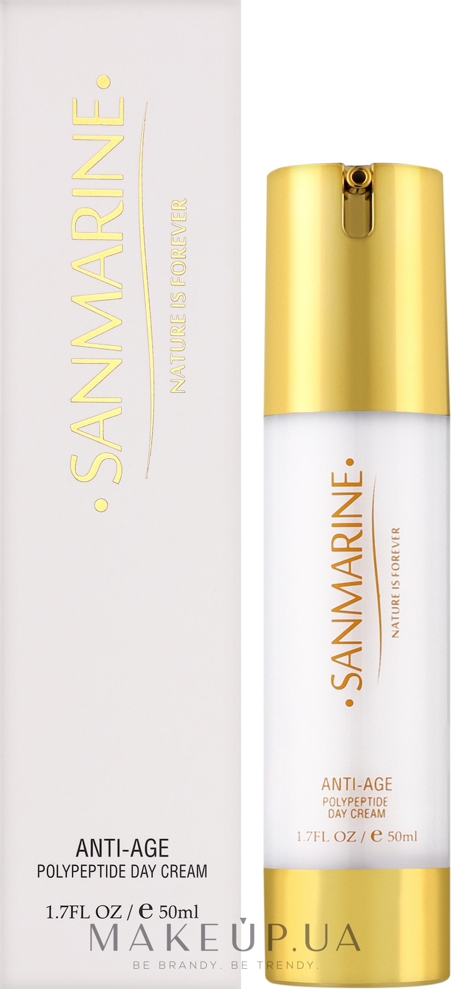 Поліпептидний денний крем для обличчя - Sanmarine Anti-Age Polypeptide Day Cream — фото 50ml
