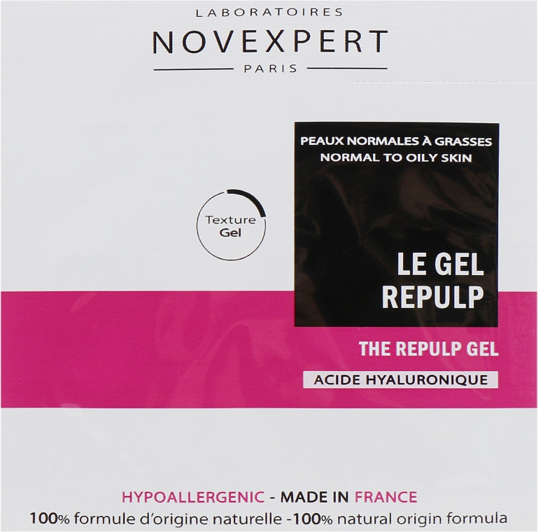 Наполняющий гель для лица - Novexpert Hyaluronic Acid The Repulp Gel (пробник) — фото N1