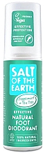 Натуральный спрей-дезодорант для ног - Salt of the Earth Natural Foot Deodorant Peppermint & Tea Tree — фото N1
