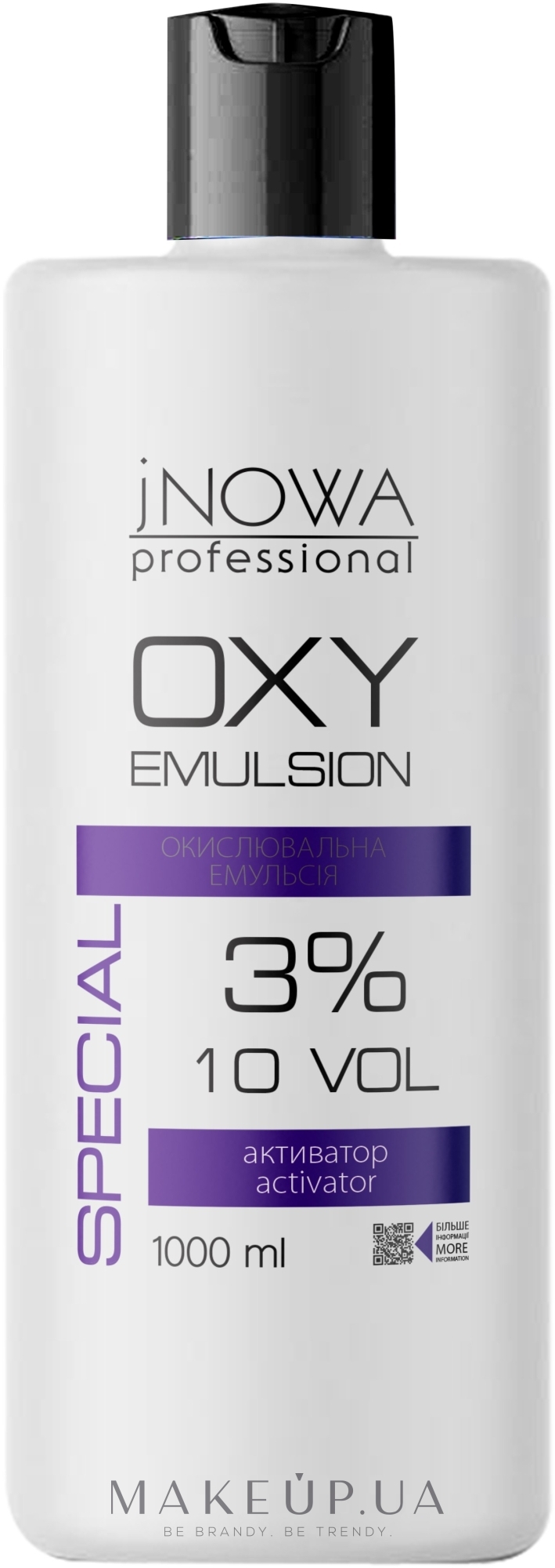 Окислительная эмульсия, 3 % - jNOWA Professional OXY 3 % (10 vol) — фото 1000ml