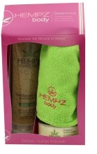 Парфумерія, косметика УЦІНКА Набір для душа - Hempz Spaa-licious Sandalwood and Apple version (scrub/265ml + butter/235g + towel)*