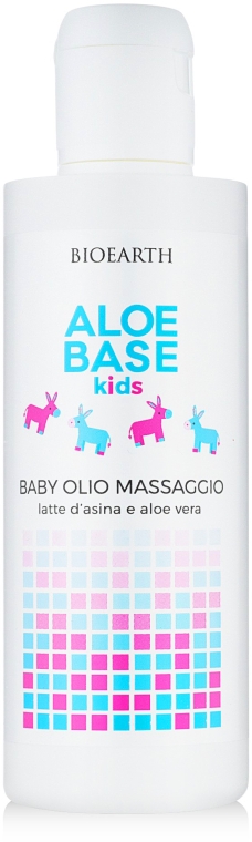 Дитяча масажна олія - Bioearth Aloebase Kids Baby Massage Oil With Aloe — фото N2