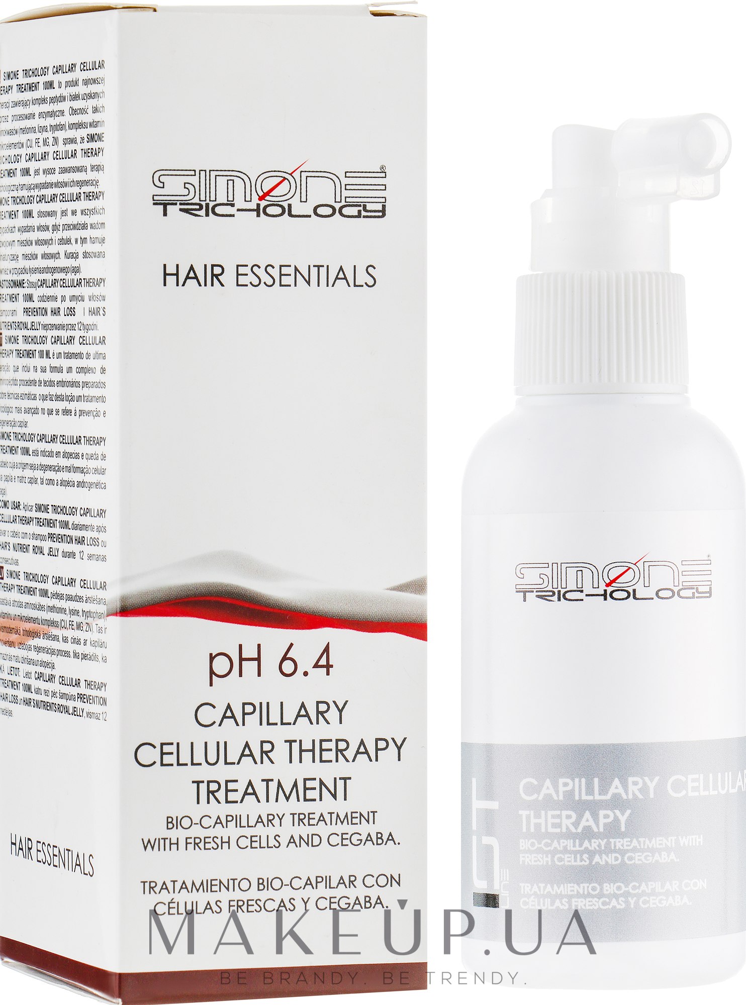 Лосьон для волос "Клеточная терапия" - Simone Trichology Capillary Cellular Therapy Treatment — фото 100ml