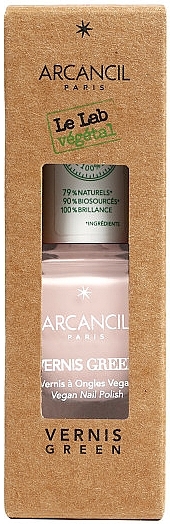 Лак для нігтів - Arcancil Paris Le Lab Vegetal Vernis Green (в коробці) — фото N2