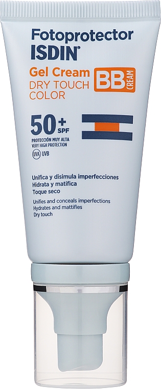 Сонцезахисний крем-гель SPF50 - Isdin Fotoprotector Sunscreen Gel Cream Dry Touch Color — фото N1