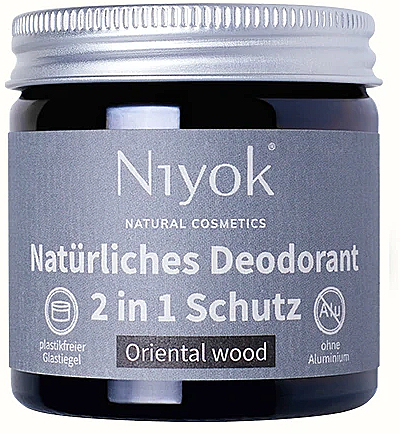 Натуральний кремовий дезодорант "Oriental wood" - Niyok Natural Cosmetics — фото N1