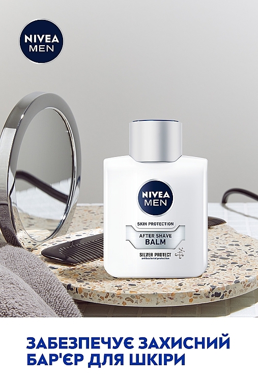 Бальзам після гоління «Срібний захист» з антибактеріальним ефектом - NIVEA MEN Silver Protect After Shave Balm — фото N4