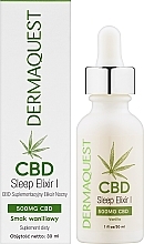 Диетическая добавка-эликсир - Dermaquest CBD Sleep Elixir I 500mg Vanilla  — фото N2