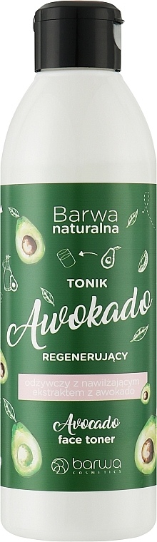 Натуральний регенерувальний тонік для обличчя - Barwa Natural Avocado Regenerating Toner