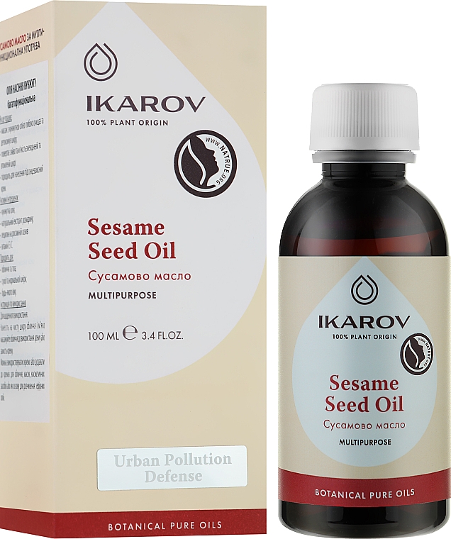 Органическое кунжутное масло - Ikarov Sesame Seed Oil  — фото N2