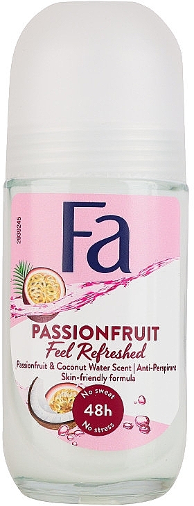 Дезодорант роликовый "Маракуйя. Ощущение свежести" - Fa Passion Fruit Feel Refreshed Deodorant — фото N1