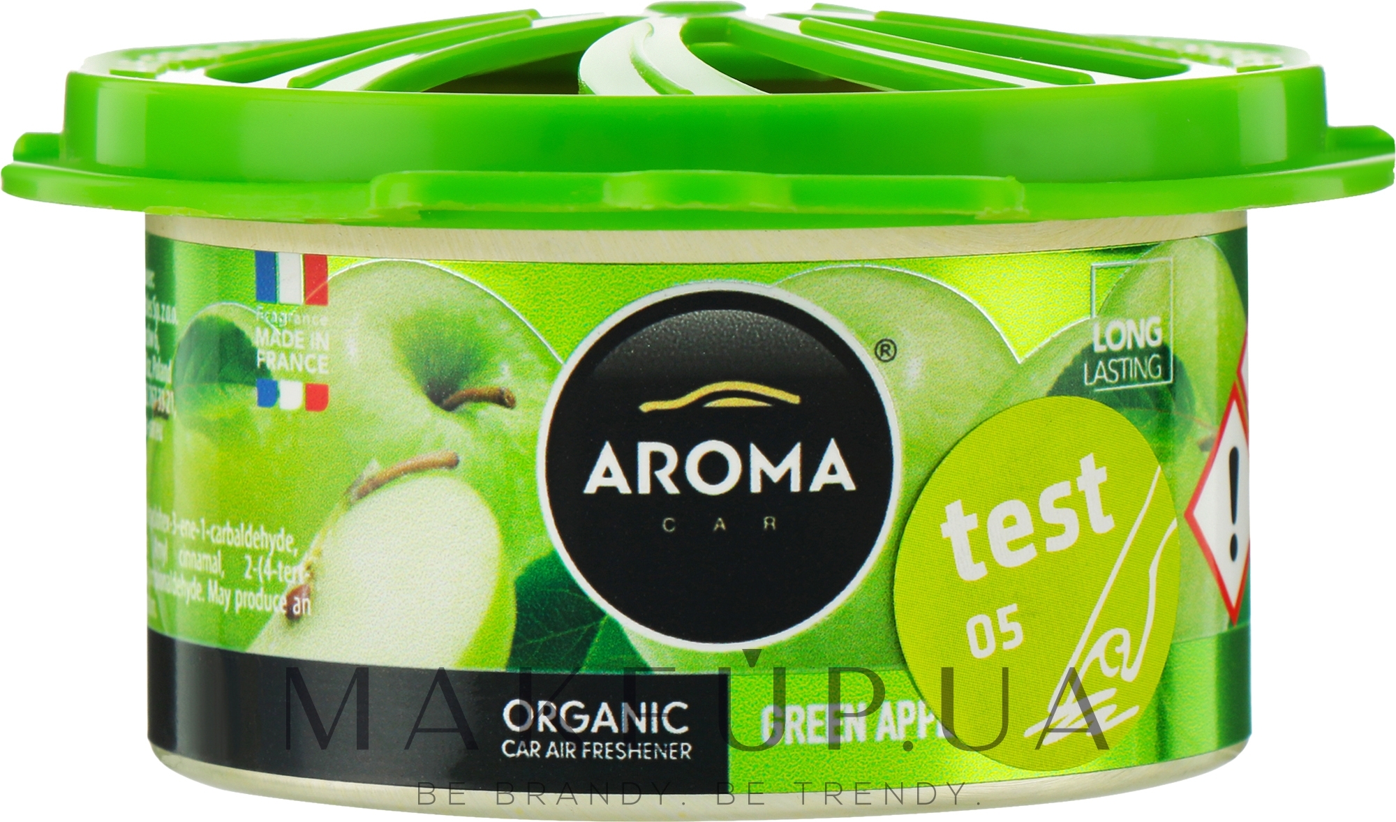 Автомобільний ароматизатор - Aroma Car Organic Green Apple — фото 40g