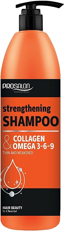 Укрепляющий шампунь для волос "Collagen + Omega 3-6-9" - Prosalon Basic Care — фото N1