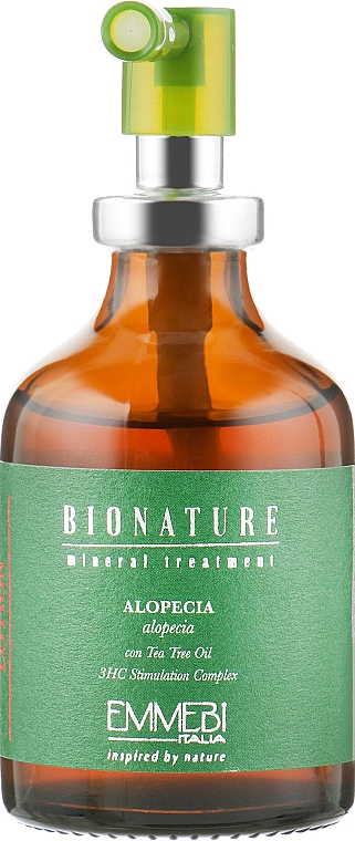 Лосьон против алопеции с маслом чайного дерева - Emmebi Italia BioNatural Mineral Treatment Alopecia Lotion — фото N2