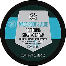 Крем для гоління "Корінь макі й алое" - The Body Shop Maca Root & Aloe Softening Shaving Cream For Men — фото N1