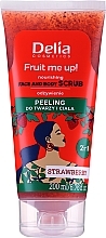 Скраб для лица и тела с ароматом клубники - Delia Fruit Me Up! Strawberry Face & Body Scrub — фото N1