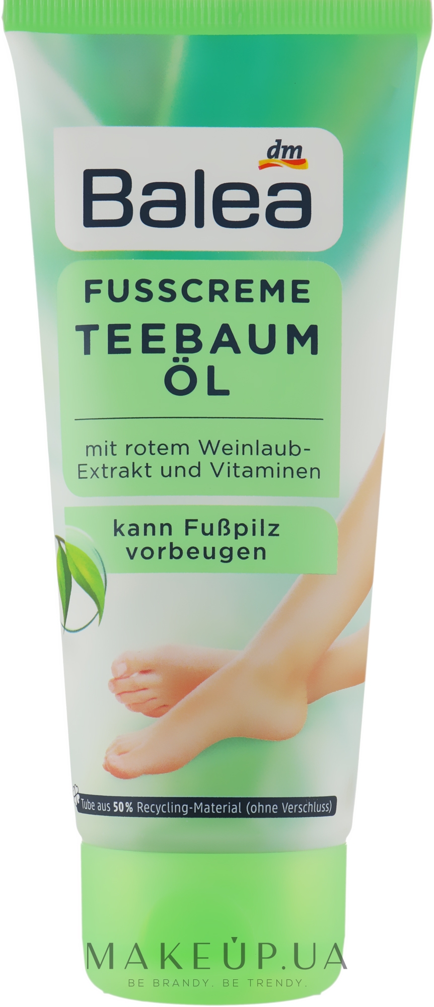 Крем для ног с маслом чайного дерева - Balea Tea Tree Oil Foot Cream — фото 100ml