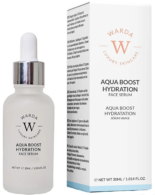 Сыворотка для лица с гиалуроновой кислотой - Warda Aqua Boost Hydration Face Serum — фото N1