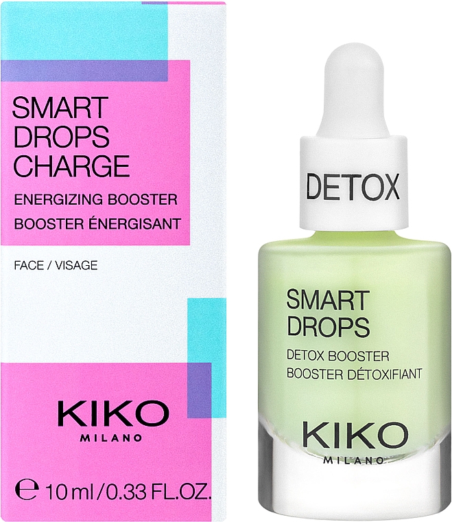 Концентрат для лица с детокс-эффектом - Kiko Milano Smart Drops Detox Booster — фото N2