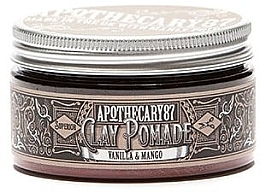 Парфумерія, косметика Глина для укладання волосся - Apothecary 87 Vanilla & Mango Clay Pomade