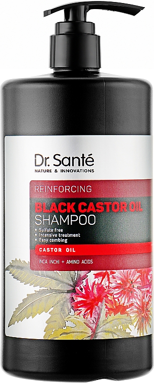 Шампунь для волос - Dr. Sante Black Castor Oil Shampoo — фото N3