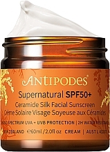 Солнцезащитный крем для лица - Antipodes Supernatural Ceramide Silk Facial Sunscreen SPF50+ — фото N1