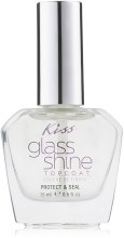 Парфумерія, косметика Фіксатор лаку з ефектом блиску - Kiss Glass Shine