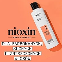 Шампунь для догляду за шкірою голови та фарбованим волоссям - Nioxin Pro Clinical System 4 Scalp + Hair Thickening Shampoo — фото N2