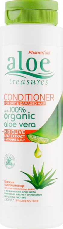 Кондиционер для для сухих и поврежденных волос с алоэ вера - Pharmaid Aloe Treasures Organic Aloe Vera Conditioner — фото N1