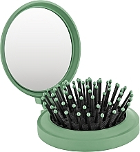 Парфумерія, косметика Гребінець для волосся з дзеркалом, Pf-244, ментоловий - Puffic Fashion