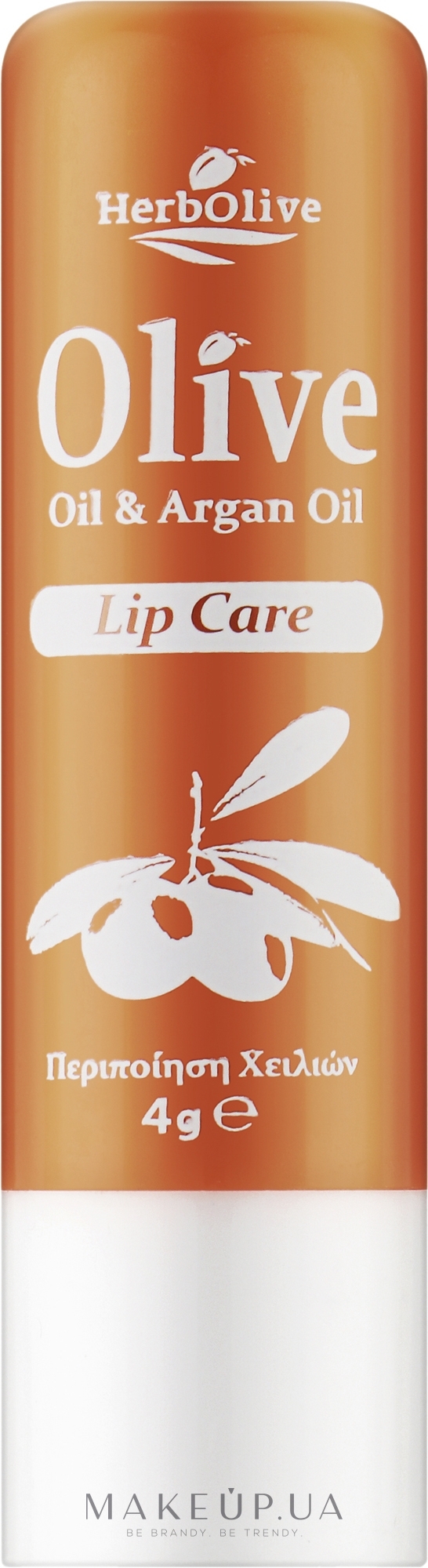 Бальзам для губ с аргановым маслом - Madis HerbOlive Lip Care — фото 4.5g