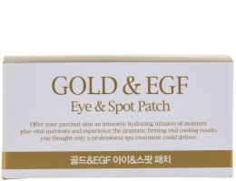 Гидрогелевые патчи для глаз с золотом - Petitfee & Koelf Gold&EGF Eye&Spot Patch  — фото N4