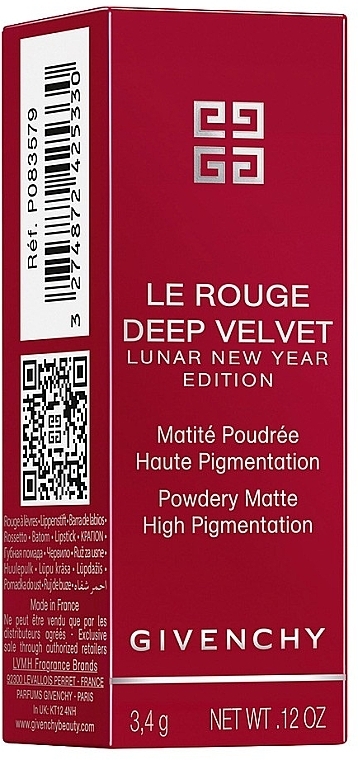 Помада для губ - Givenchy Le Rouge Deep Velvet 2022 Lunar New Year Edition — фото N3