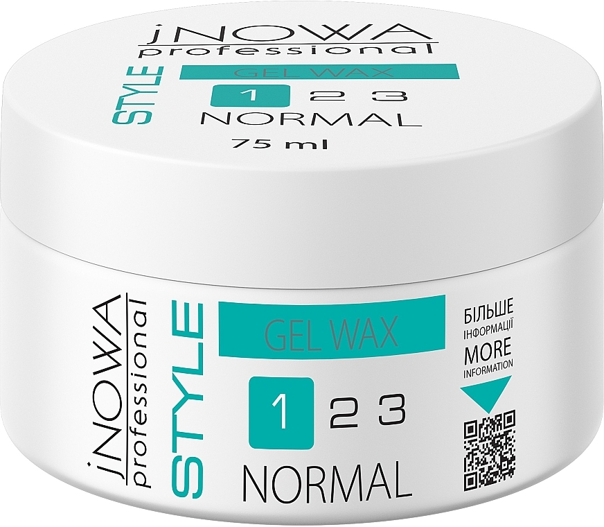 Гель-віск для нормальної фіксації волосся - jNOWA Professional Style Gel Wax