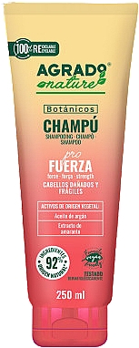 Шампунь для волосся "Відновлювальний" - Agrado Botanicos Pro Strength Shampoo — фото N1