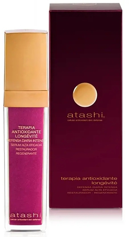 Сыворотка для лица - Atashi Antioxidant Therapy Longevity Regenerating Serum — фото N1