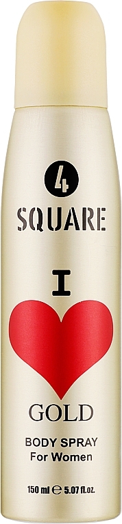 4 Square Gold - Парфюмированный дезодорант-спрей — фото N1