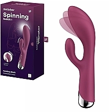 Вибратор-кролик, красный - Satisfyer Spinning Rabbit 1 Red — фото N1