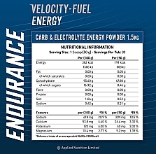 Энергетический порошок "Черная смородина" - Applied Nutrition Endurance Velocity-Fuel Energy Blackcurrant — фото N2