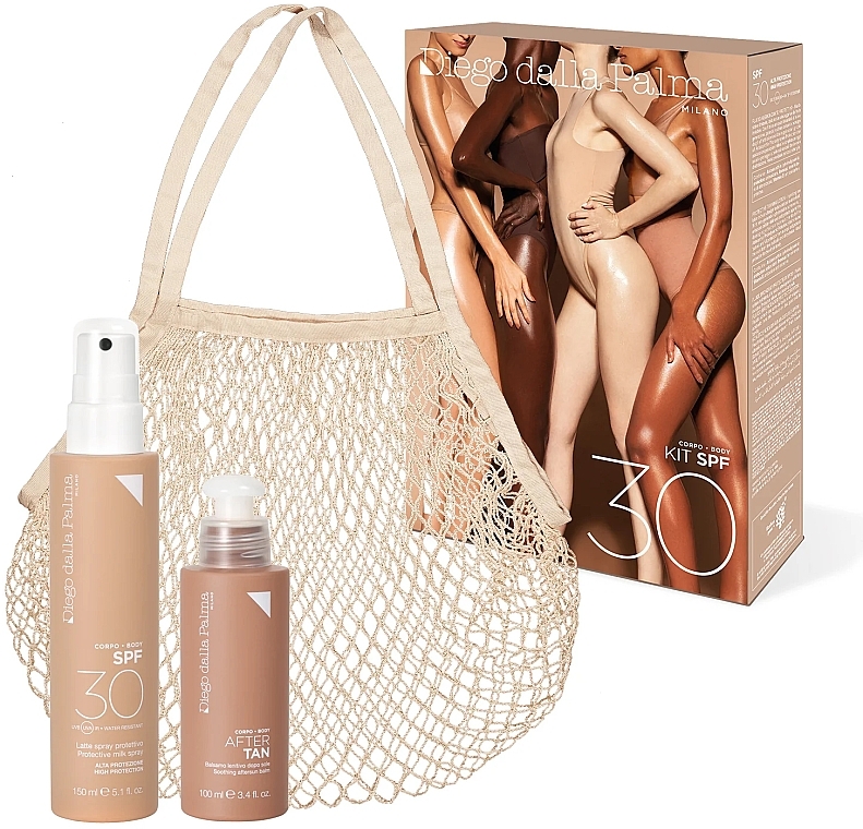 Набор - Diego Dalla Palma Body Kit SPF30 (b/milk/150 ml + after/sun/lot/100 ml + bag) — фото N1