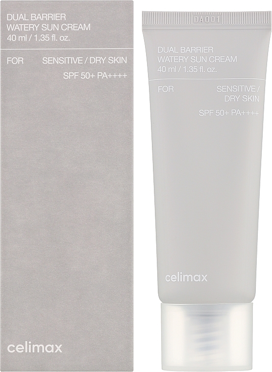 Крем сонцезахисний для обличчя - Сelimax Dual Barrier Watery Sun Cream SPF50+PA++++ — фото N2