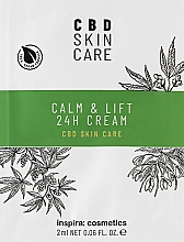 Парфумерія, косметика Крем з олією конопель "Заспокоєння і ліфтинг" - Inspira:cosmetics CBD Skin Care Calm&Lift 24H Cream (пробник)