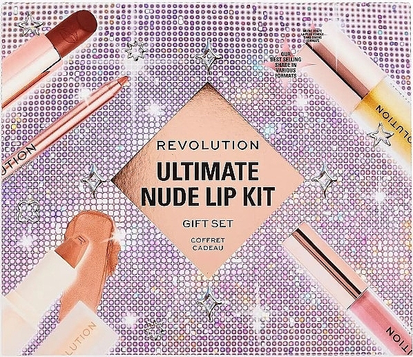 Набор, 6 продуктов - Makeup Revolution Ultimate Nude Lip Kit — фото N1