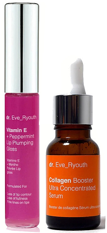 Набір - Dr. Eve_Ryouth Youth Skin & Lip Gloss Set (ser/15ml + lip/gloss/8ml) — фото N1