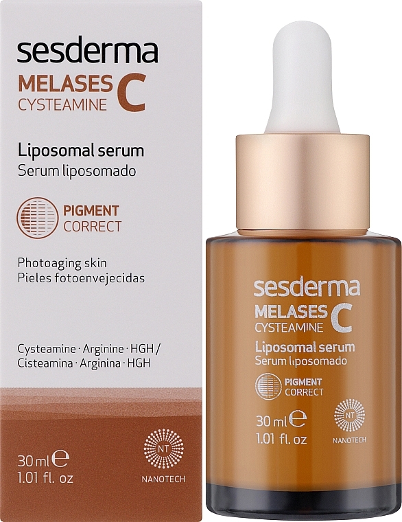 Липосомальная сыворотка для лица - Sesderma Melases C Cysteamine Liposomal Serum — фото N2