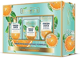 Духи, Парфюмерия, косметика Набор - Bielenda Fresh Juice Orange (cr/50ml + hydroess/110ml + gel/190ml )