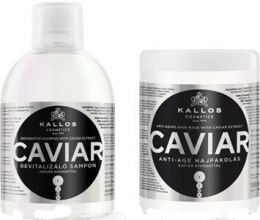 Духи, Парфюмерия, косметика Набор - Kallos Cosmetics Caviar (shm/1000ml + mask/1000ml)