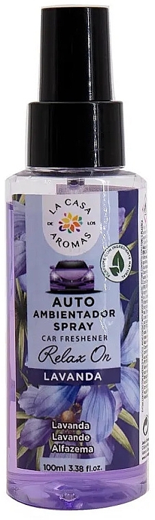 Ароматизатор-спрей для автомобіля "Лаванда" - La Casa De Los Aromas Relax On Spray Car Freshener — фото N1